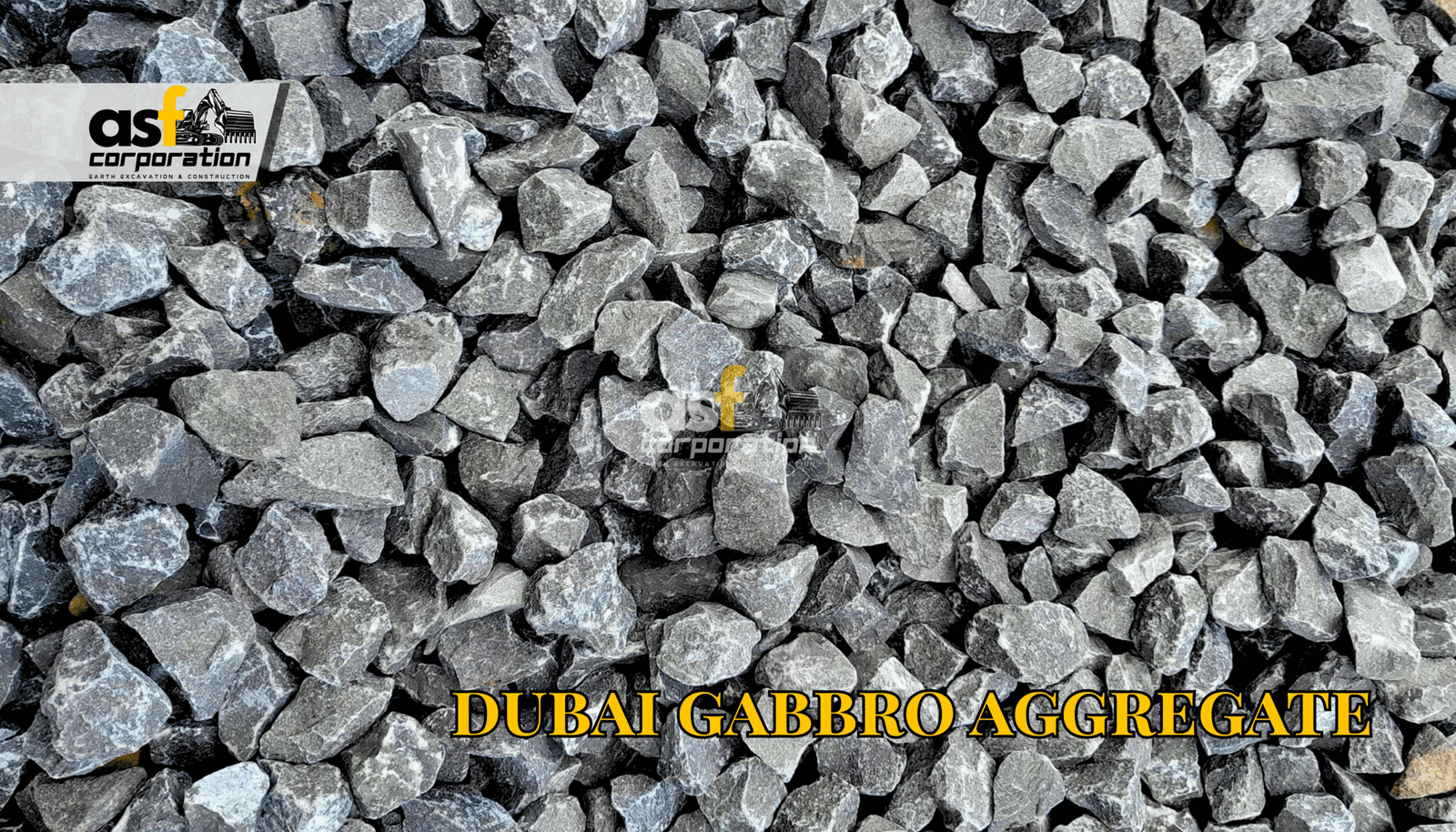 Dubai Gabbro Aggregate Black Stone 