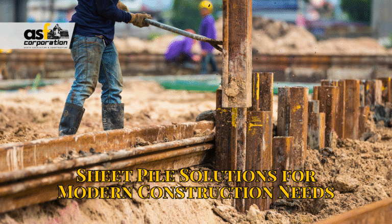 sheet pile solutions for modern construction